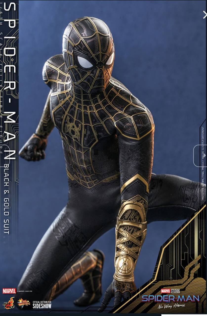 Spider-Man (Black & Gold Suit) Sixth Scale Collectible Figure