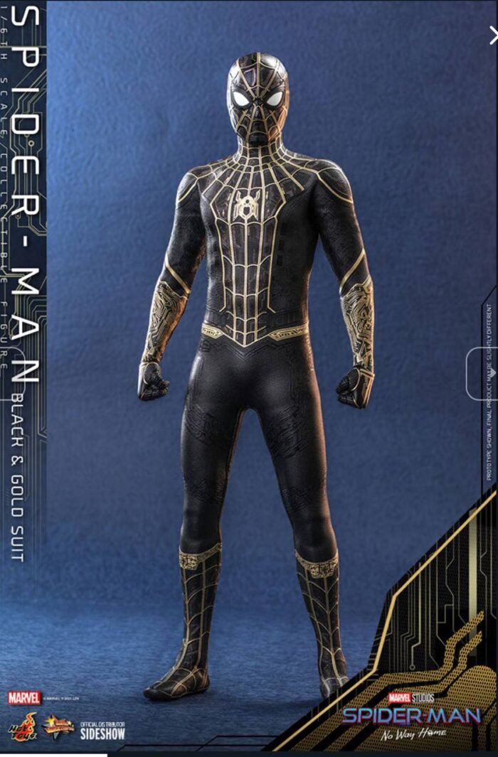 Spider-Man (Black & Gold Suit) Sixth Scale Collectible Figure