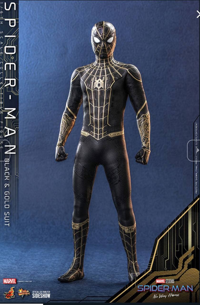 Spider-Man (Black & Gold Suit) Sixth Scale Collectible Figure