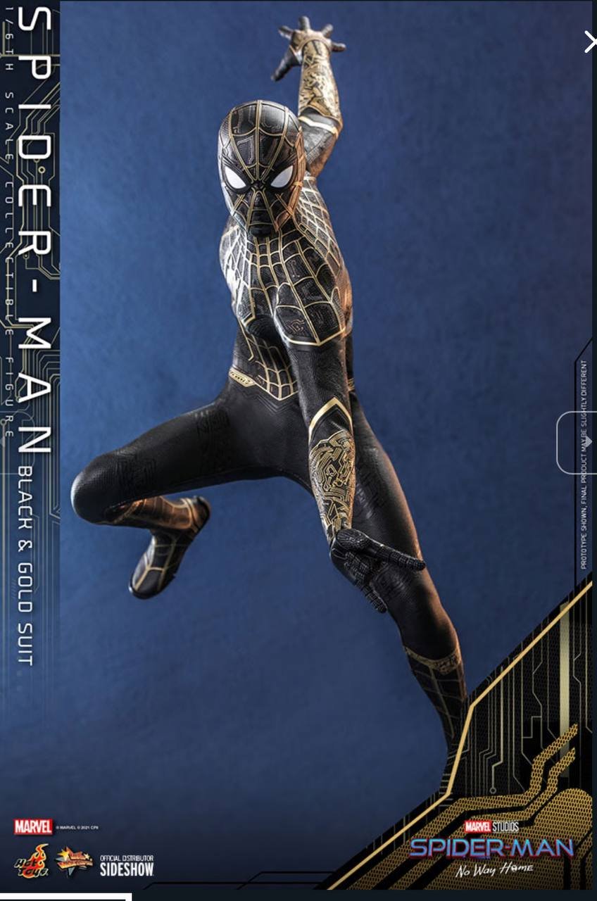 Spider-Man (Black & Gold Suit) Sixth Scale Collectible Figure